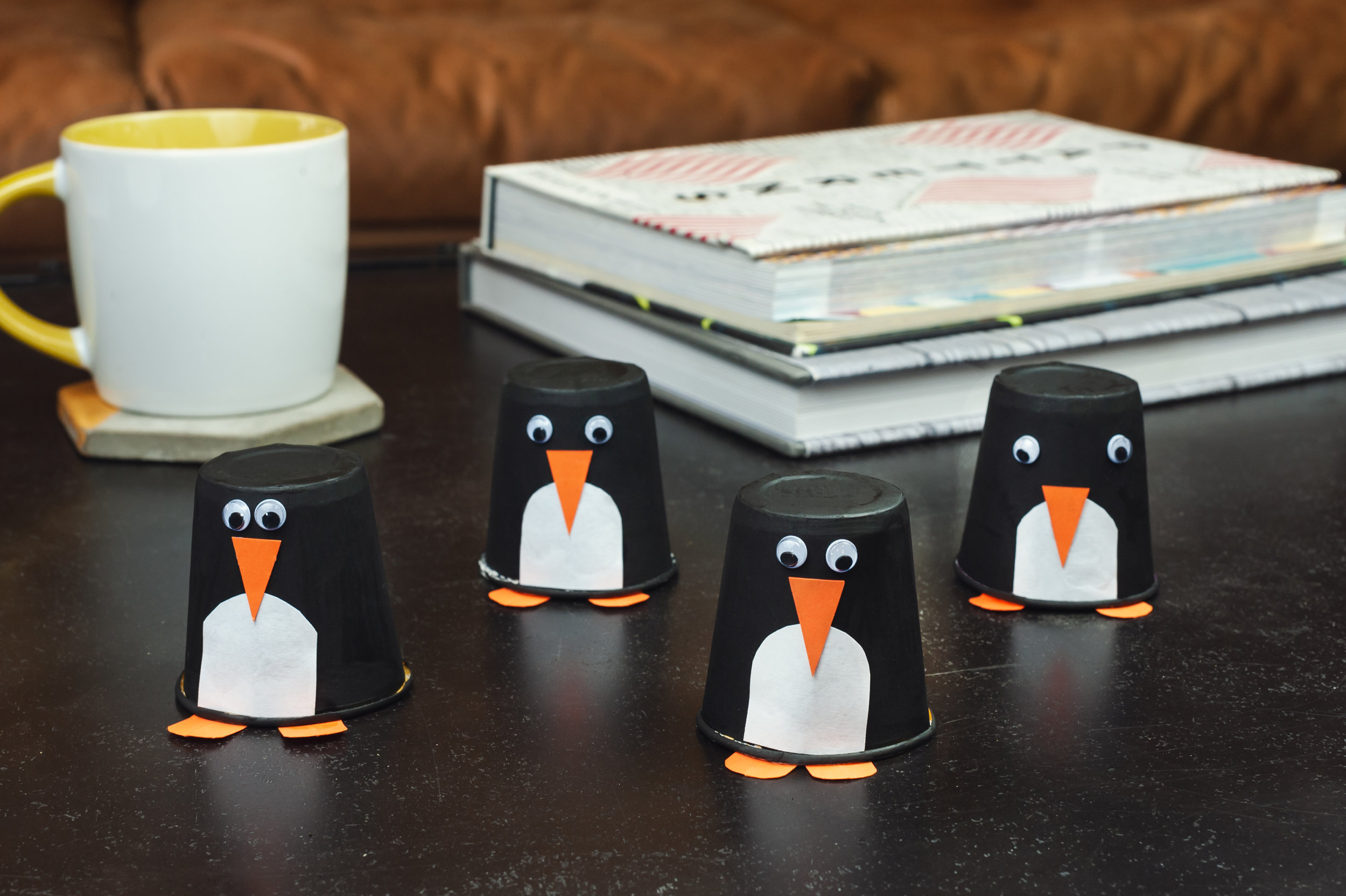 Snow Day Craft: Paper Cup Penguins